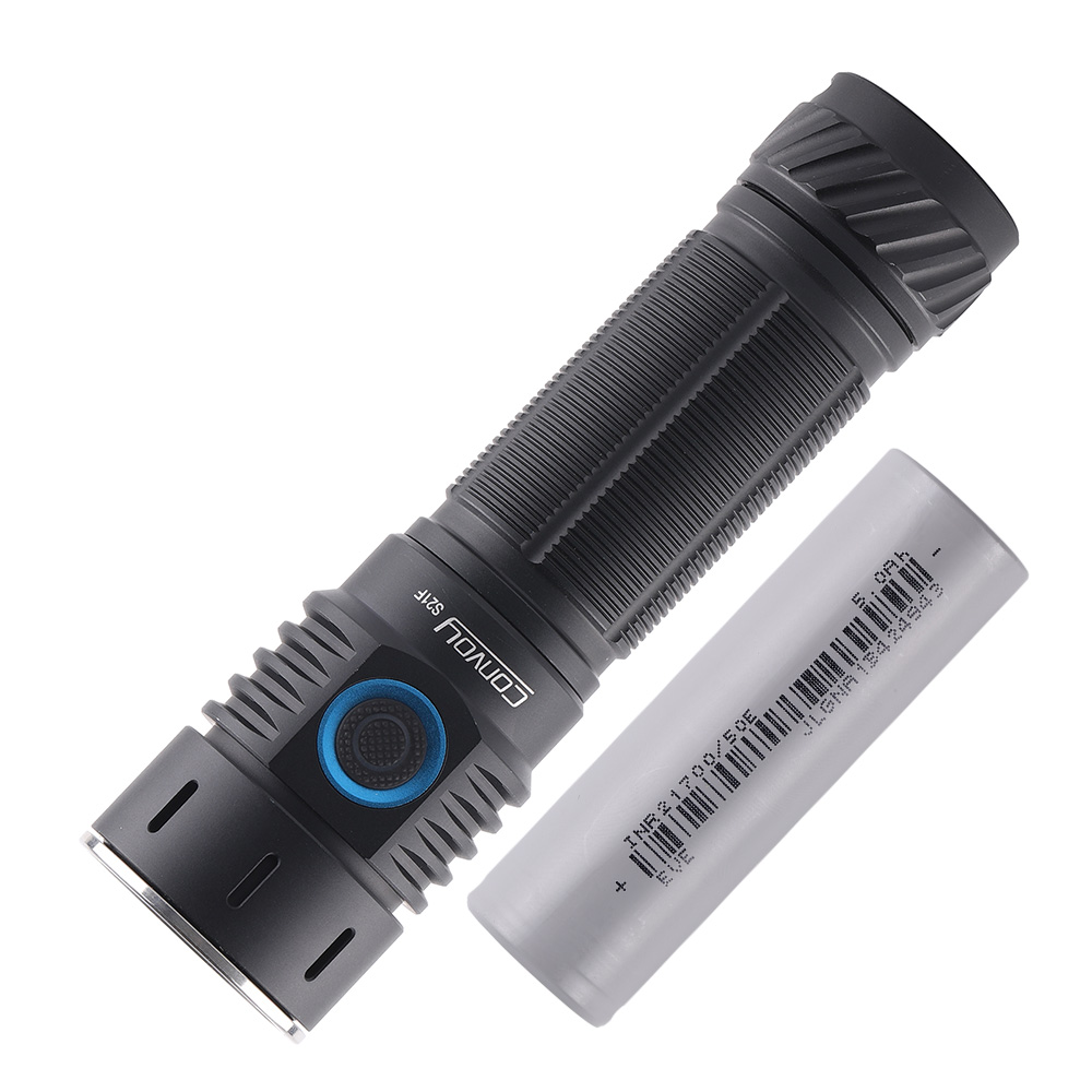 Convoy S21F 21700 flashlight with battery , Adjustable color temperature