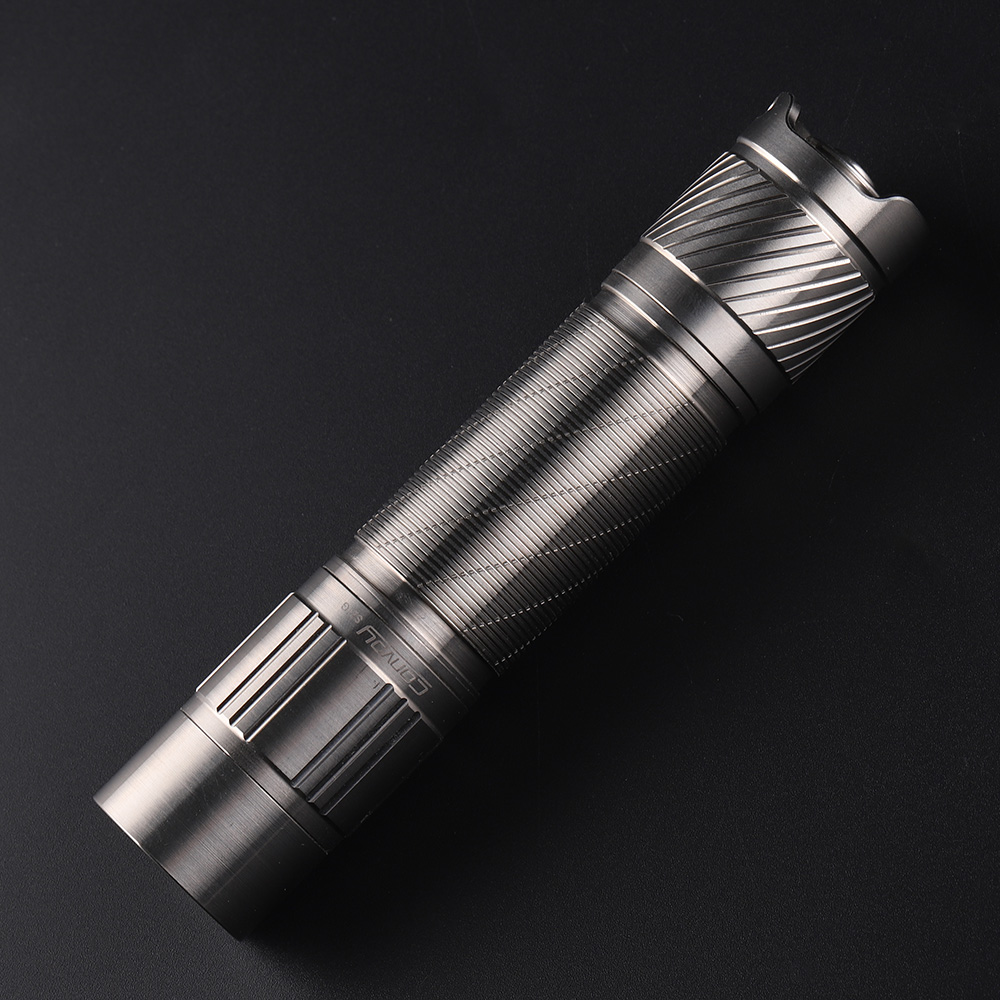 Convoy S21G glossy titanium alloy 21700 flashlight