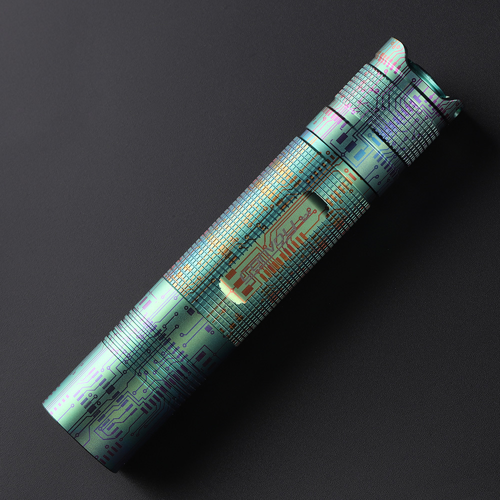 Convoy S2+ Circuit board pattern titanium alloy 18650 flashlight