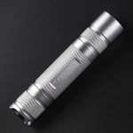 Convoy S2+ silver 18650 flashlight