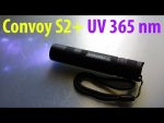 Convoy S2+ black UV 365nm 18650 flashlight with Nichia 276A