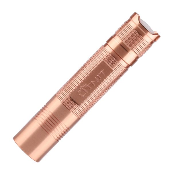 Convoy S2+ copper 18650 flashlight,Checkered texture