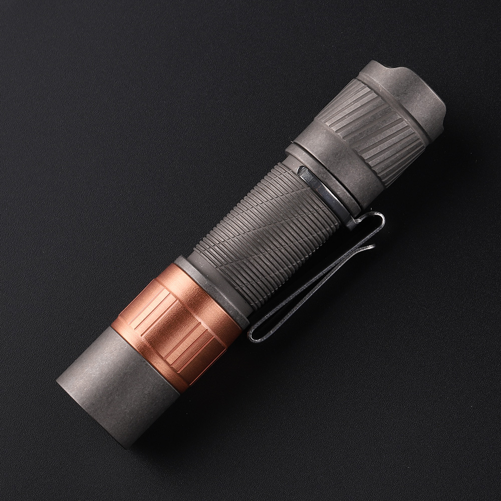 Convoy T3 copper head titanium stonewash AA 14500 flashlight