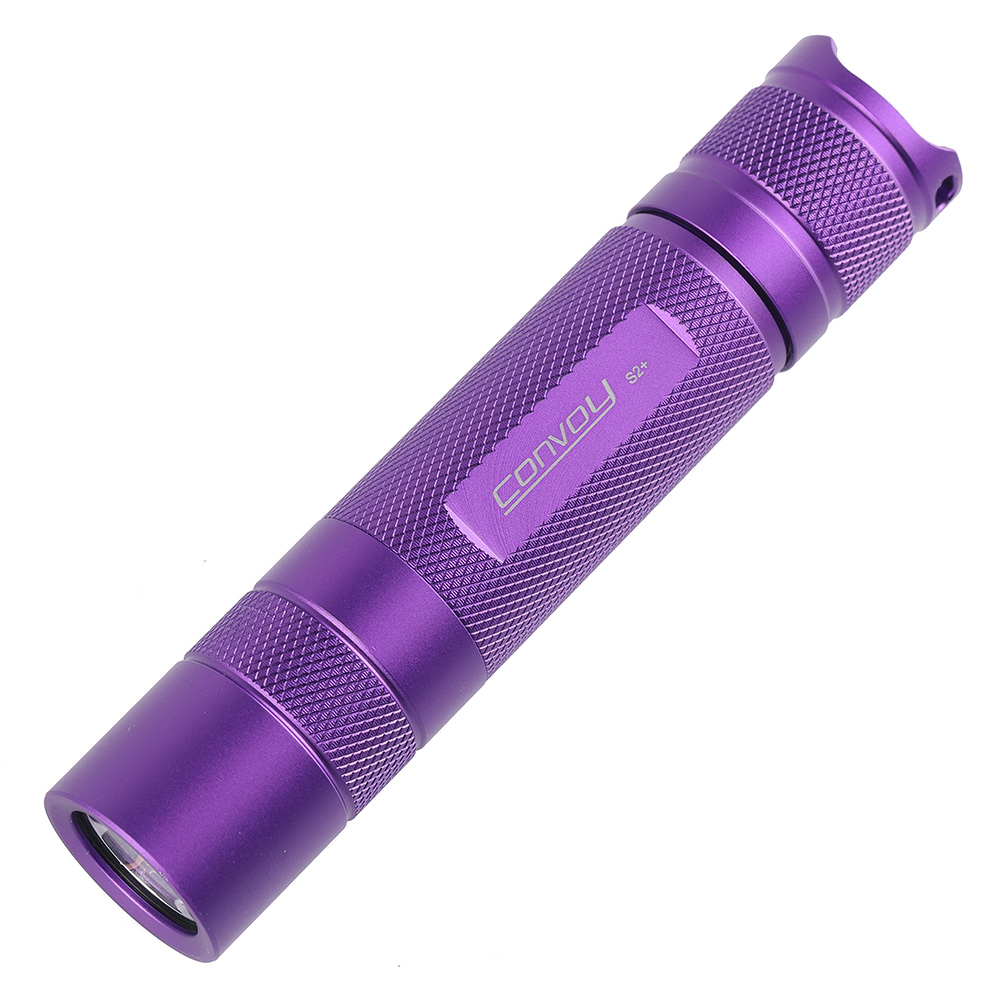 Convoy S2+ purple UV 365nm 18650 flashlight with Nichia 276A